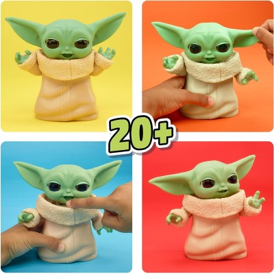 Hasbro F6864 Star Wars Grogu dalle Molte espressioni Grogu Snodabile Alto 12,5 cm con più di 20 espressioni
