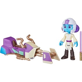 Hasbro ‎F8012 Star Wars Action Figure di Lys Solay e Speeder Bike da 10 cm
