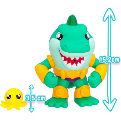 IMC Toys ‎911819 Bloopies Bath Squad Chuck coccodrillo che spruzza getti d'acqua dalla bocca!