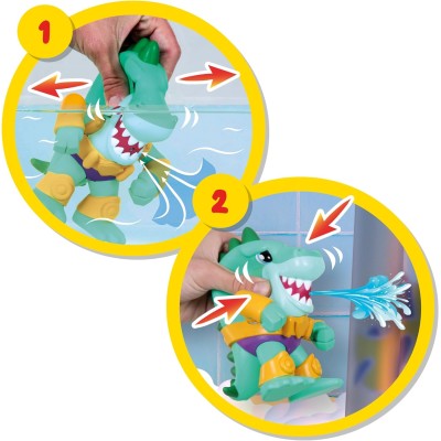 IMC Toys ‎911819 Bloopies Bath Squad Chuck coccodrillo che spruzza getti d'acqua dalla bocca!