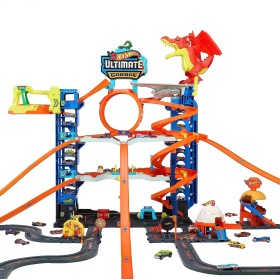 Mattel HKX48 Hot Wheels City Mega Garage Playset con quattro livelli e drago divora auto Mattel HKX48 Hot Wheels City Mega Garage Playset con quattro livelli e drago divora auto