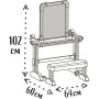 Smoby 420304 Banco scuola in legno con 80 accessori e diversi modalità di utilizzo