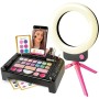 Clementoni 18744 Crazy Chic Make up Studio Trousse Console con Trucchi Lavabili E Pennelli Professionali