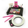 Clementoni 18744 Crazy Chic Make up Studio Trousse Console con Trucchi Lavabili E Pennelli Professionali
