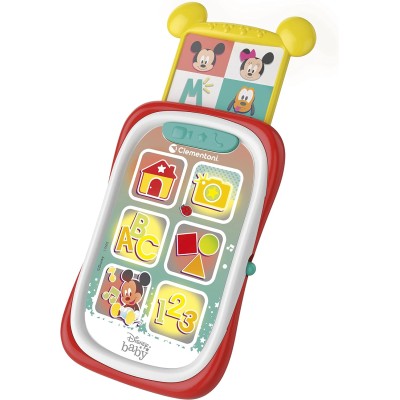 Clementoni 17695 Disney Baby Mickey Primo Smartphone Elettronico Educativo  Telefono 9 Mesi