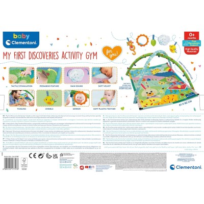 Clementoni 17757 My First Discoveries Activity Gym Palestrina Multifunzione con attività Multisensoriali