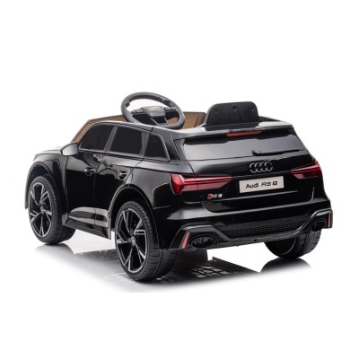 Auto Elettrica Macchina per Bambini 12V Audi RS 6 con Sedile Pelle e Telecomando