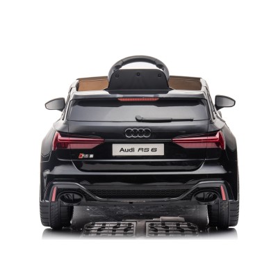 Auto Elettrica Macchina per Bambini 12V Audi RS 6 con Sedile Pelle e Telecomando