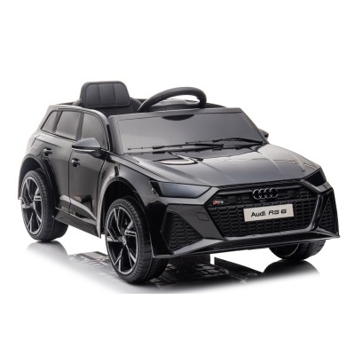 Auto Elettrica Macchina per Bambini 12V Audi RS 6 con Sedile Pelle e Telecomando