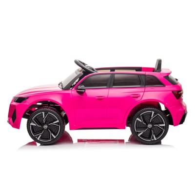 Auto Elettrica Macchina per Bambini 12V Audi RS 6 con Sedile Pelle e Telecomando