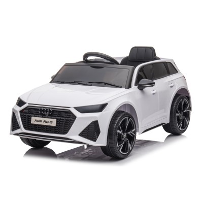 Auto Elettrica Macchina per Bambini 12V Audi RS 6 con Sedile Pelle