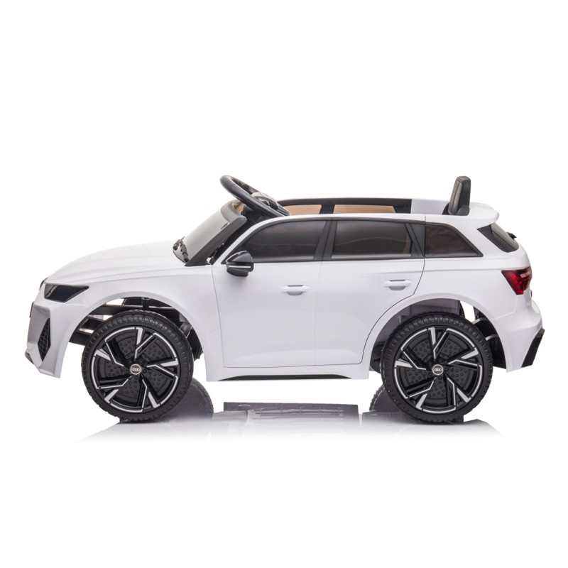 Auto Elettrica Macchina per Bambini 12V Audi RS 6 con Sedile Pelle