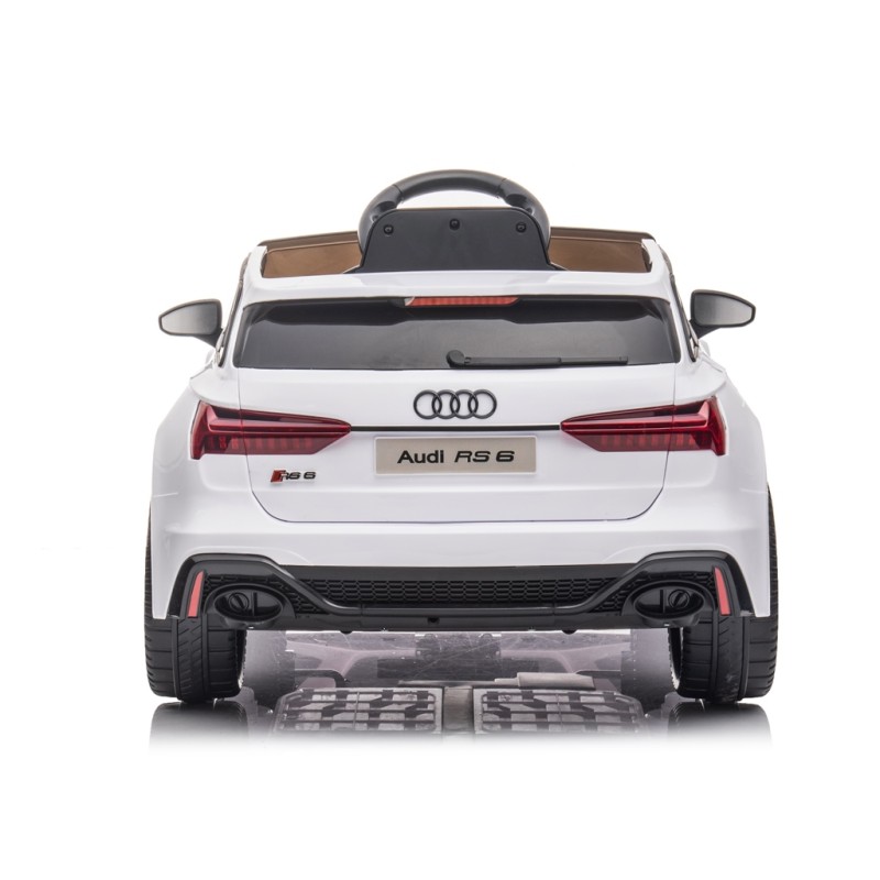 Auto Elettrica Macchina per Bambini 12V Audi RS 6 con Sedile Pelle e  Telecomando