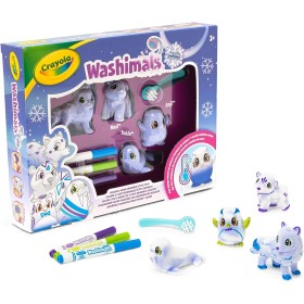 CRAYOLA 74-7514 Washimals Arctic Adventure Set Attività per Colorare e Fare Il Bagnetto ai Cuccioli