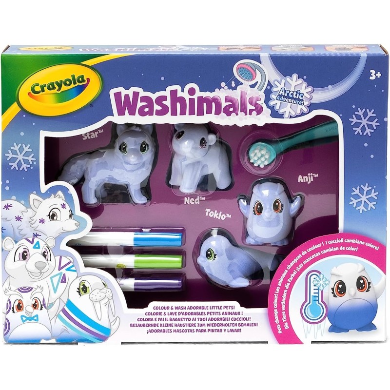 Crayola Washimals Oceans Pets - Set Conchiglia Con Cuccioli Colorabili | Gioco Bagnetto Per Bambini 3+ - Foto 12