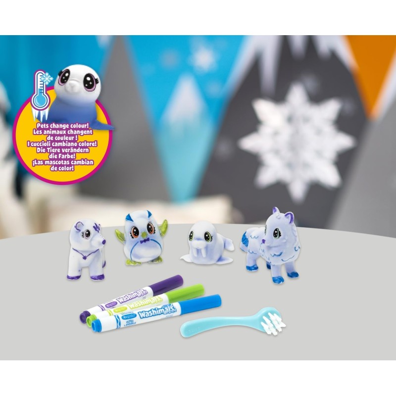 CRAYOLA - Washimals Pets, Set Ricarica Cagnolino & Gattino, Gioco e Regalo per Bambini, da 3 Anni, 74-7512