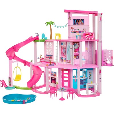 Mattel HMX10 Barbie Casa dei Sogni playset casa delle bambole con piscina, scivolo, ascensore e aree gioco