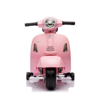 Piaggio Mini Vespa GTS Elettrica per Bambini con Sedile in Pelle Batteria 6Volt