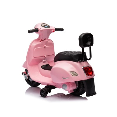 Piaggio Mini Vespa GTS Elettrica per Bambini con Sedile in Pelle Batteria 6Volt