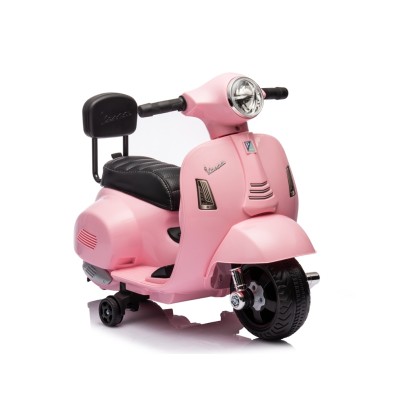 Piaggio Mini Vespa GTS Elettrica per Bambini con Sedile in Pelle Batteria 6Volt