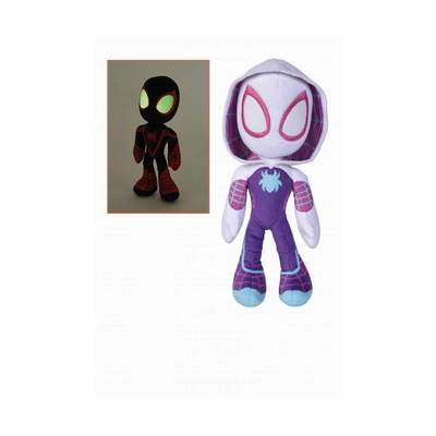 Simba 6315875809 Disney Spiderman GhostSpider con occhi che brillano al buio 25cm