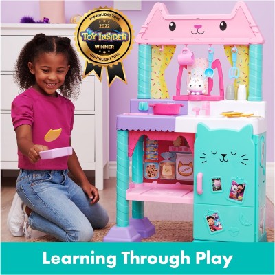 SpinMaster 6065441 Gabby's Dollhouse Cucina Cakey con Accessori Cibo e Suoni