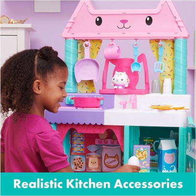 SpinMaster 6065441 Gabby's Dollhouse Cucina Cakey con Accessori Cibo e Suoni
