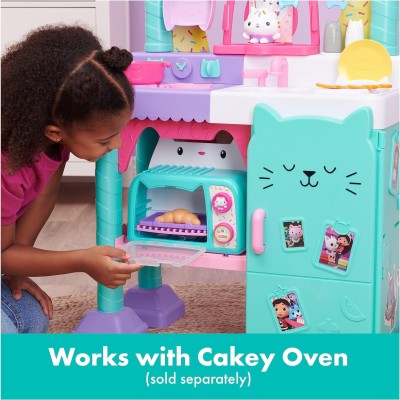 SpinMaster 6065441 Gabby's Dollhouse Cucina Cakey con Accessori Cibo e Suoni