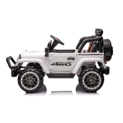 Auto Elettrica Macchina per Bambini Fuoristrada Off-Road con Sedile in Pelle e Telecomando 12V Full Optional
