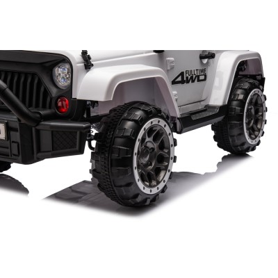 Auto Elettrica Macchina per Bambini Fuoristrada Off-Road con Sedile in Pelle e Telecomando 12V Full Optional