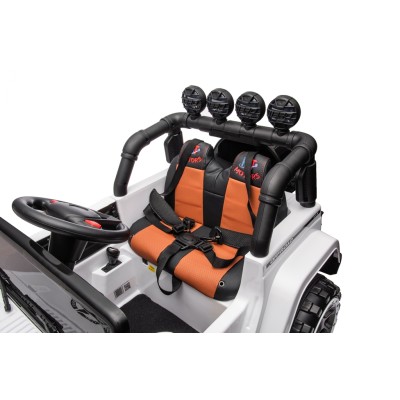 Auto Elettrica Macchina per Bambini Fuoristrada Off-Road con Sedile in Pelle e Telecomando 12V Full Optional