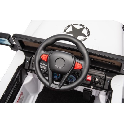Auto Elettrica Macchina per Bambini Fuoristrada Off-Road con Sedile in Pelle e Telecomando 12V Full Optional