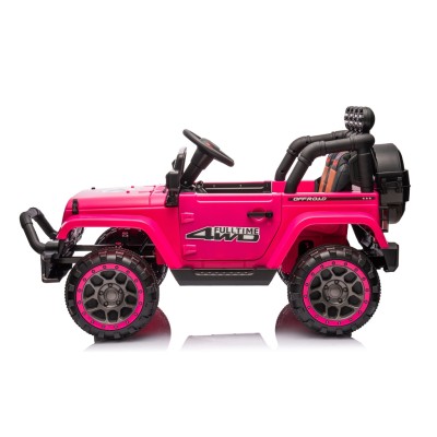 Auto Elettrica Macchina per Bambini Fuoristrada Off-Road con Sedile in Pelle e Telecomando 12V Full Optional