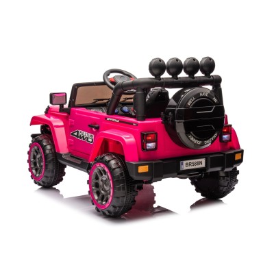 Auto Elettrica Macchina per Bambini Fuoristrada Off-Road con Sedile in Pelle e Telecomando 12V Full Optional