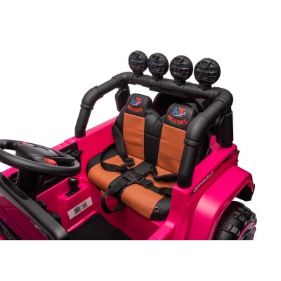 Auto Elettrica Macchina per Bambini Fuoristrada Off-Road con Sedile in Pelle e Telecomando 12V Full Optional