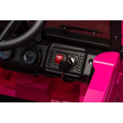 Auto Elettrica Macchina per Bambini Fuoristrada Off-Road con Sedile in Pelle e Telecomando 12V Full Optional