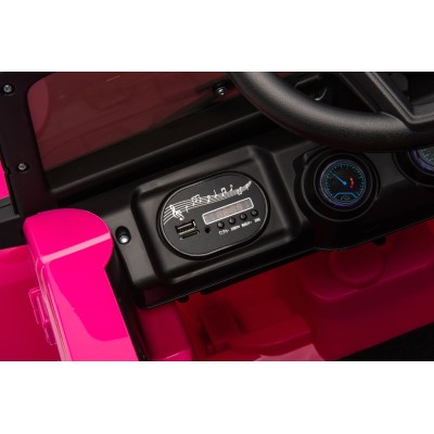 Auto Elettrica Macchina per Bambini Fuoristrada Off-Road con Sedile in Pelle e Telecomando 12V Full Optional
