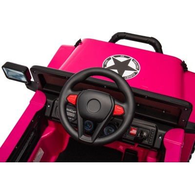 Auto Elettrica Macchina per Bambini Fuoristrada Off-Road con Sedile in Pelle e Telecomando 12V Full Optional