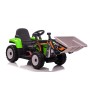 Trattore Elettrico 12V per Bambini Cavalcabile con Pala Meccanica Ruspa Scavatrice e Rimorchio