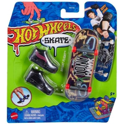 Mattel HNG30 Hot Wheels mini Skate Bright Flight con scarpe incluse