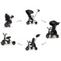 Triciclo Passeggino QPlay Evolutivo Nova con Sedile Girevole e reclinabile 6 in 1 Richiudibile Luxury Edition