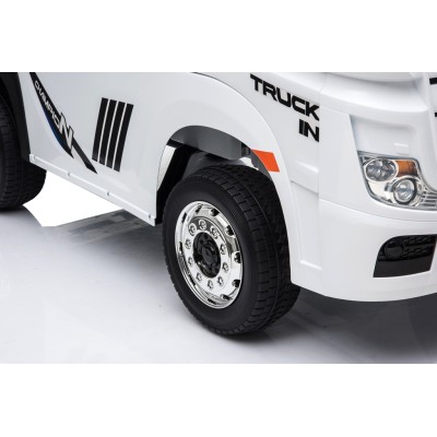 Camion Elettrico Mercedes Actros per Bambini 12V con Sedile in Pelle Telecomando Full Optional