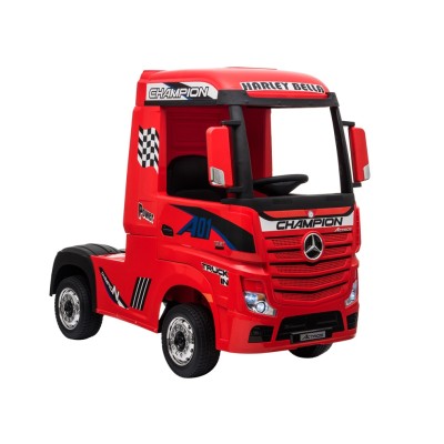 Camion Elettrico Mercedes Actros per Bambini 12V con Sedile in Pelle Telecomando Full Optional