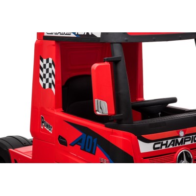 Camion Elettrico Mercedes Actros per Bambini 12V con Sedile in Pelle Telecomando Full Optional