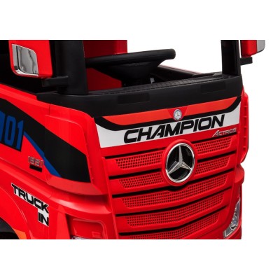 Camion Elettrico Mercedes Actros per Bambini 12V con Sedile in Pelle Telecomando Full Optional