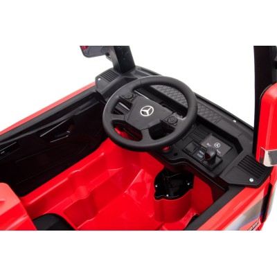Camion Elettrico Mercedes Actros per Bambini 12V con Sedile in Pelle Telecomando Full Optional