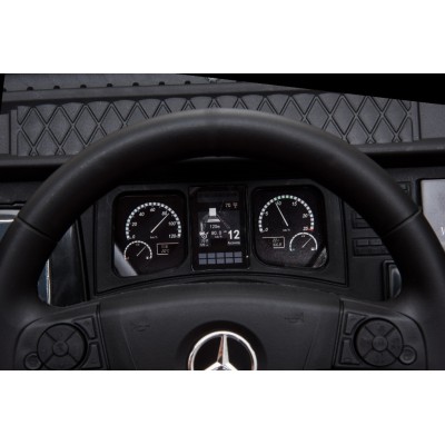 Camion Elettrico Mercedes Actros per Bambini 12V con Sedile in Pelle Telecomando Full Optional