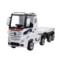 Camion Elettrico Mercedes Actros per Bambini 12V con Rimorchio Sedile in Pelle Telecomando Full Optional