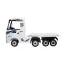 Camion Elettrico Mercedes Actros per Bambini 12V con Rimorchio Sedile in Pelle Telecomando Full Optional