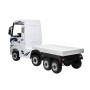 Camion Elettrico Mercedes Actros per Bambini 12V con Rimorchio Sedile in Pelle Telecomando Full Optional